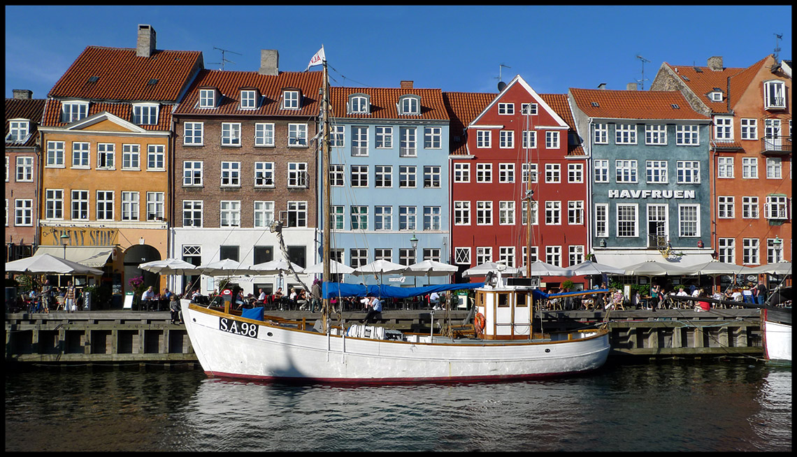 The picturesque harbour at Nyhavn - Copenhagen