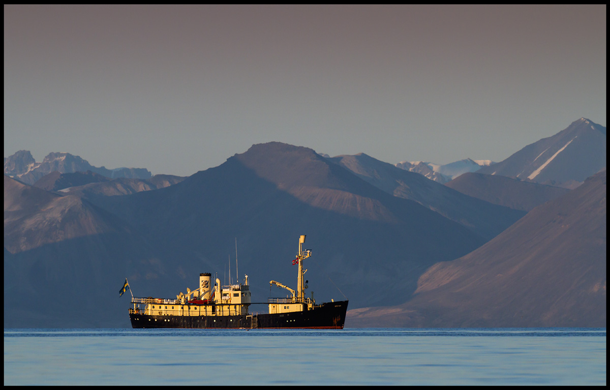 Our expedition vessel - M/S Origo (from Gothenburg) west Spitsbergen