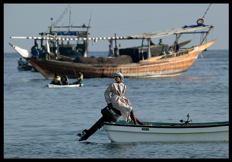 Waiting for fellow fishermen - Sur Oman 2004