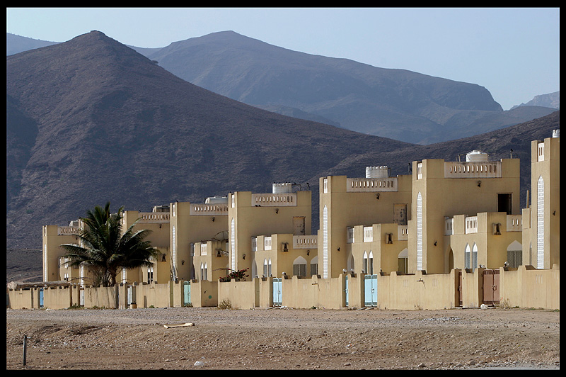 Omanian houses near Yemen border