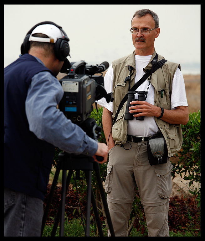 Per Forsberg giving an interview and telling about birdwatching in the Gulfstates