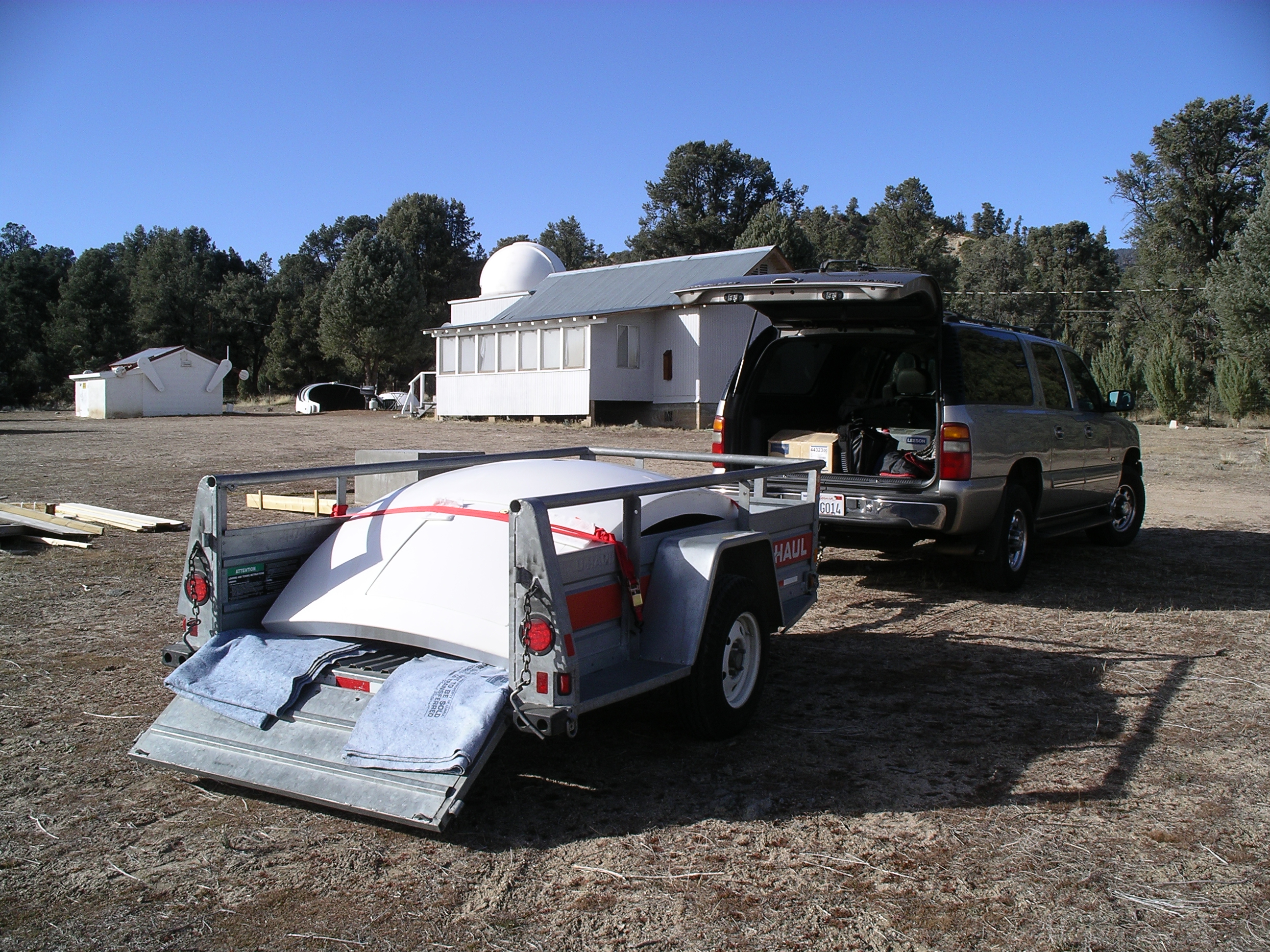 Unloading new panel with access door