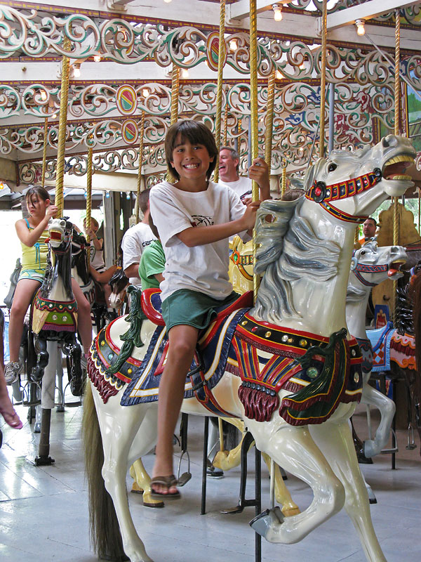 Smiles on the carousel