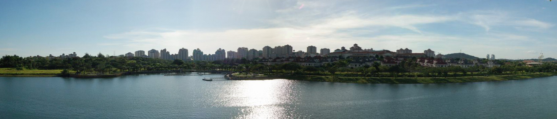 Panoramic View of Putra Lake (Putrajaya, Malaysia)