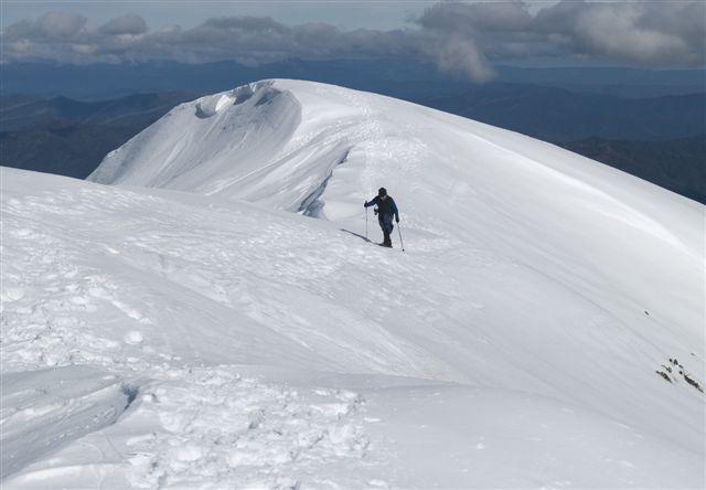 Robert nearing the summit