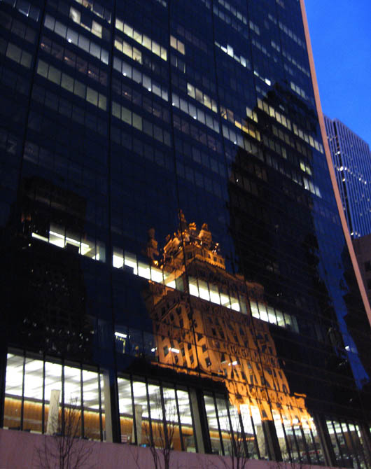 building reflection, NY 2007
