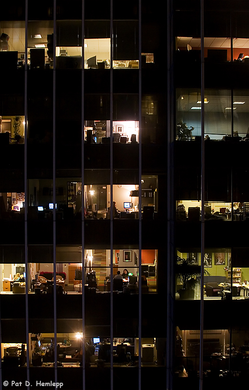 Working late