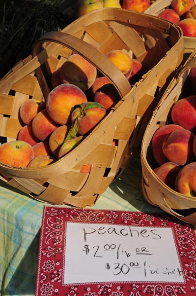 24 Red Prince peaches at the Farmer's Market 7745