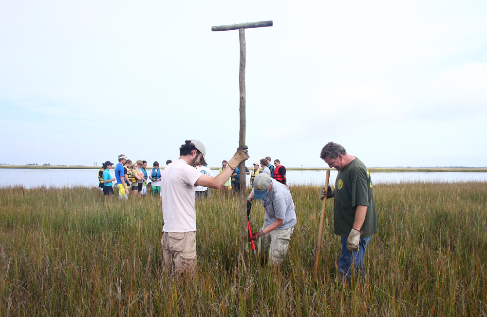 Installation of Osprey Platform-Sedge Island