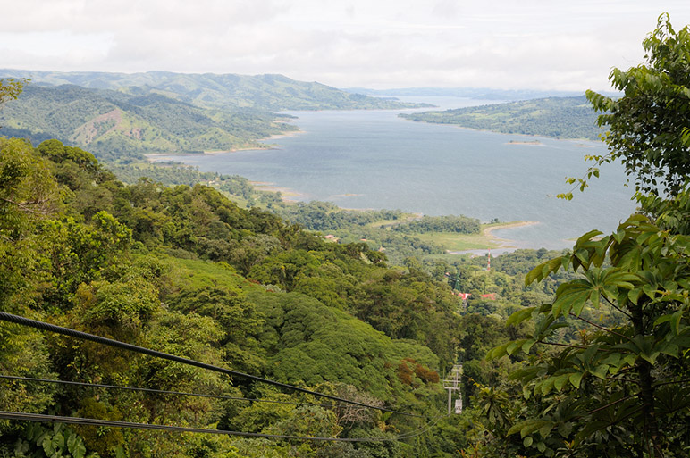 Arenal Lake from the zipline start