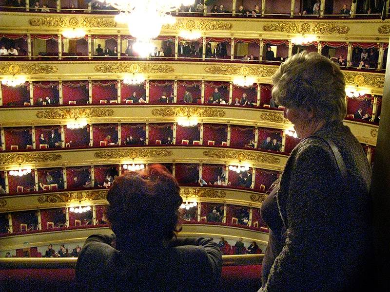 Up in the first galleria of La Scala<br/> .. A1841