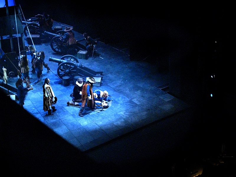 Battle scene, Cyrano de Bergerac,<br/> Christian is mortally wounded<br/> .. A1848
