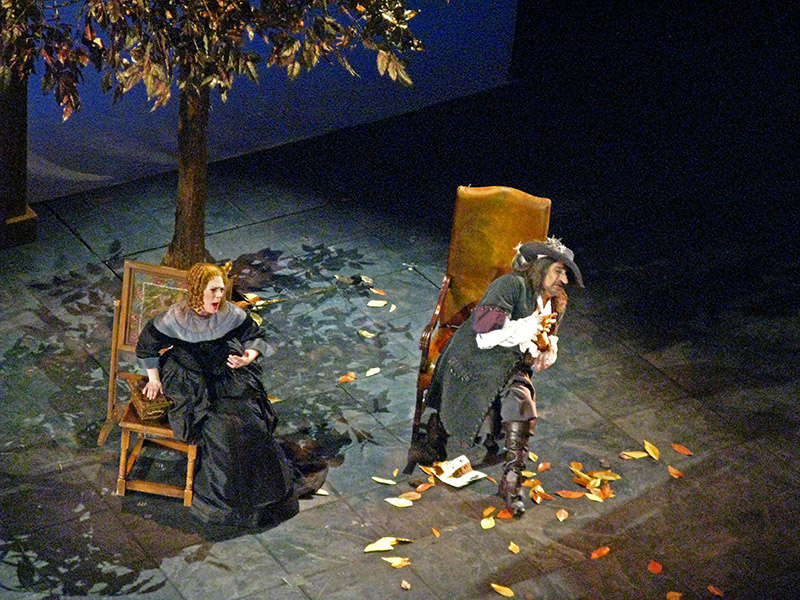 Final scene, Cyrano de Bergerac,<br/> Cyrano reads his letter to Roxane<br/> .. A1856