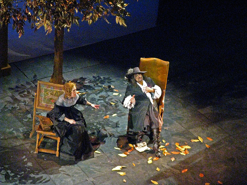Final scene, Cyrano de Bergerac,<br/> Cyrano reads his letter to Roxane<br/> .. A1857