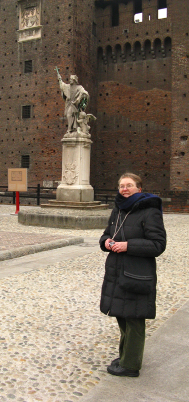 Margaret at the Castello Sforzesco .. A1702