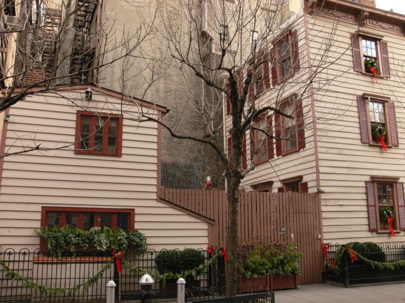One of the few wooden houses in Manhattan
