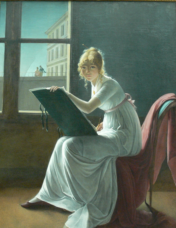 Young Woman Drawing