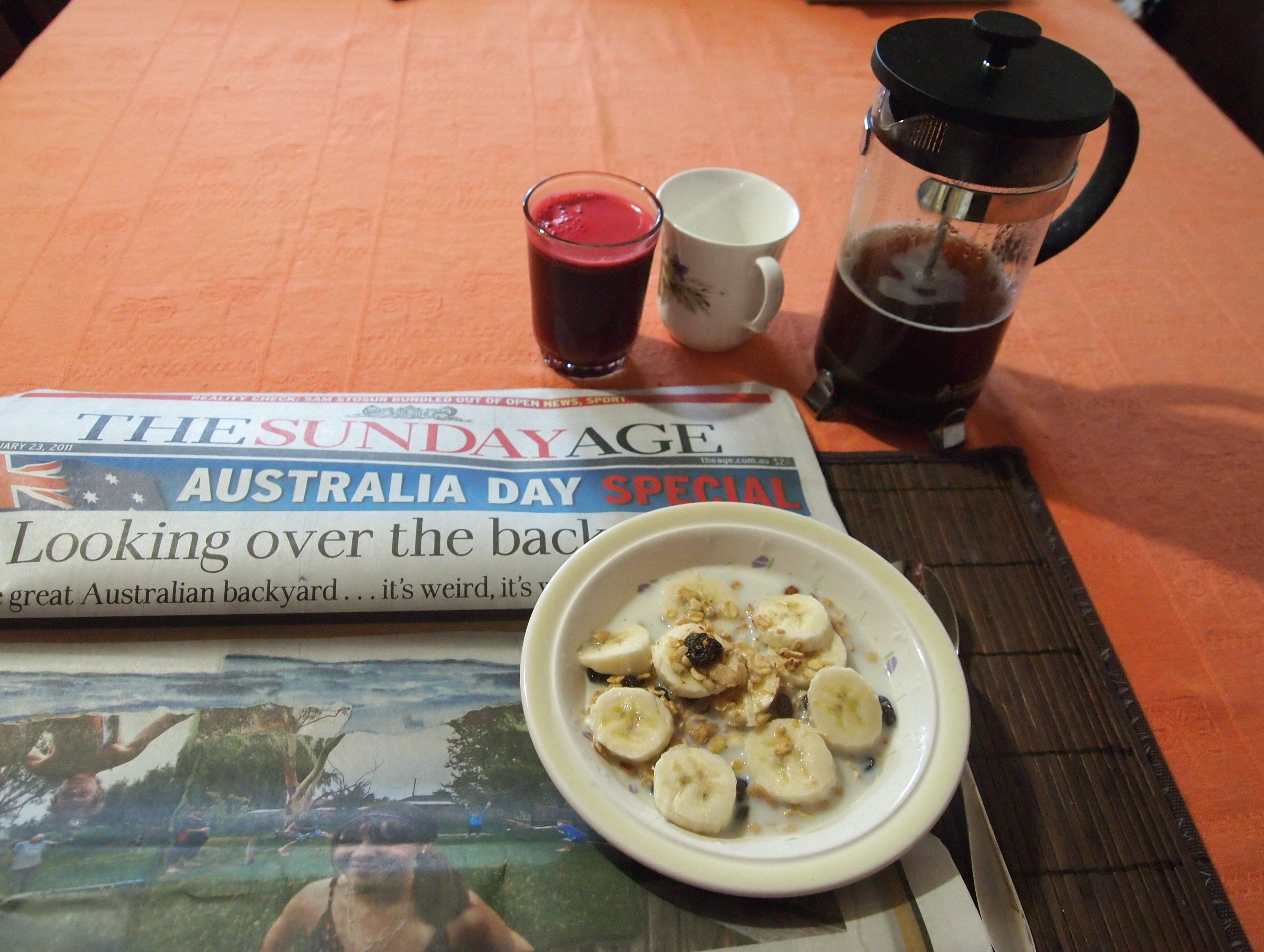 My breakfast.