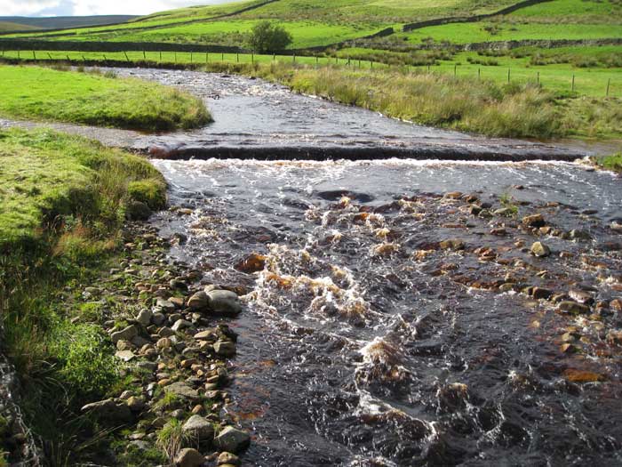 water coloured from peat bogs