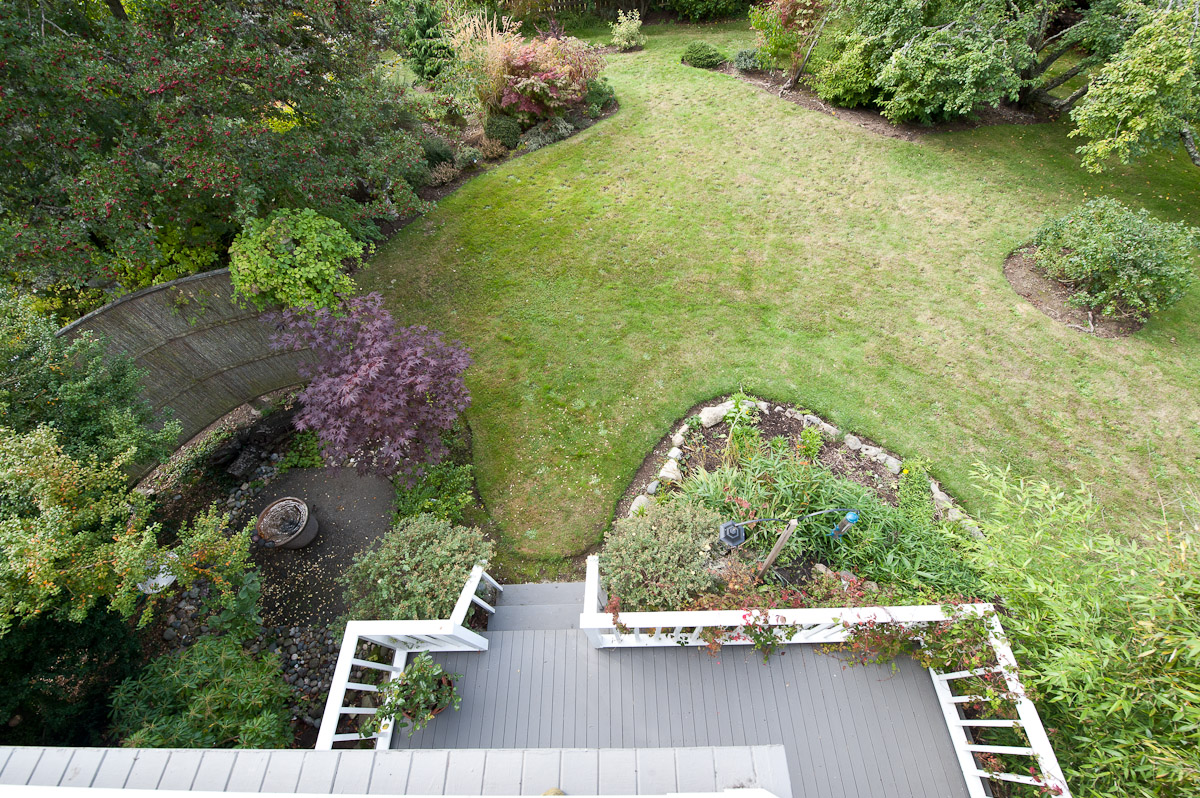 View from upper deck looking down