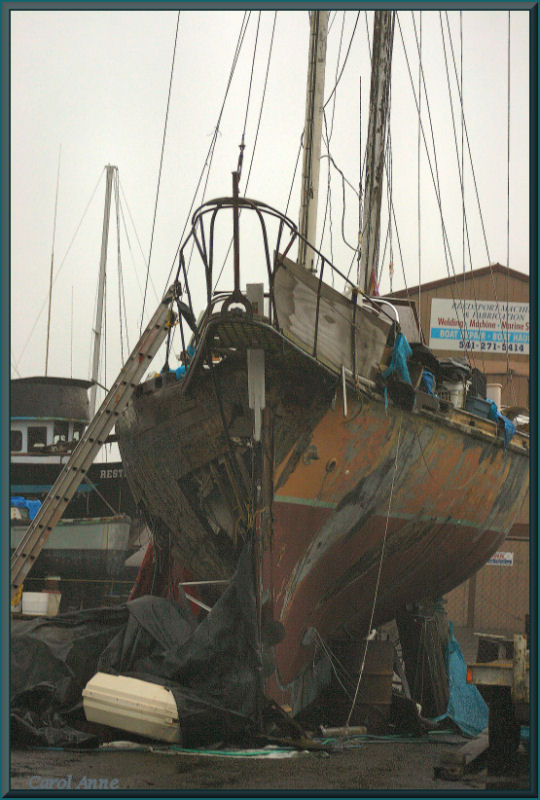 Dry Dock Sail Boat