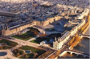 Le Louvre - aerial view