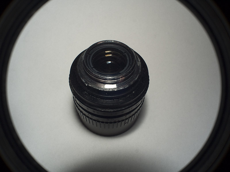Vignetting Cosmicar 12.5mm f1.4 on Panasonic G1