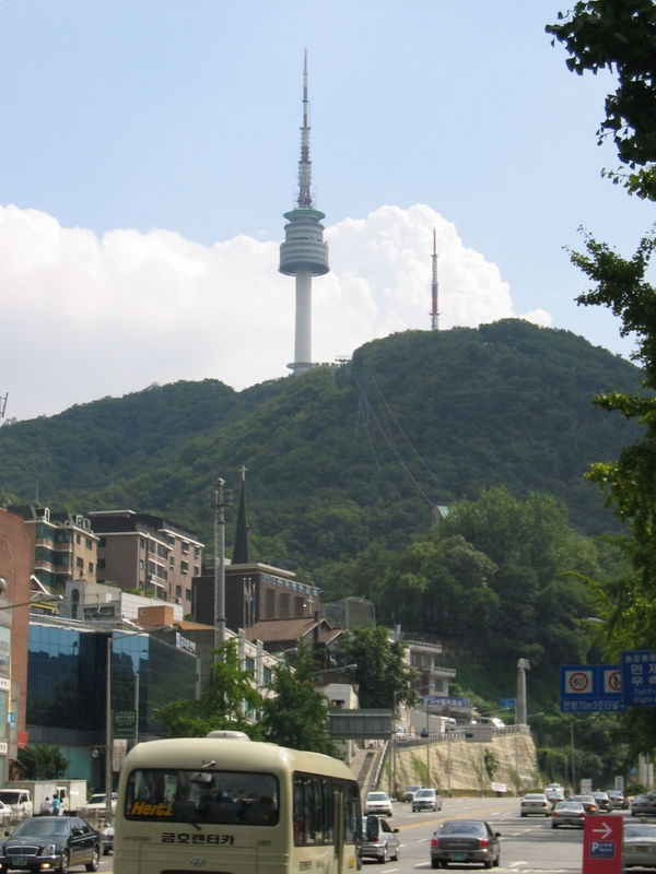 View on Namsan Hill and the Seoul Tower from Banporo