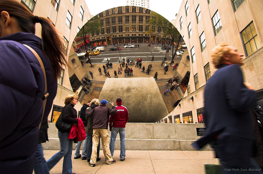 Sky mirror on view in the Channel gardens at Rockfeller Center (2).jpg