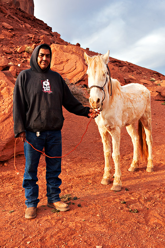 Navaho Pony and Owner
