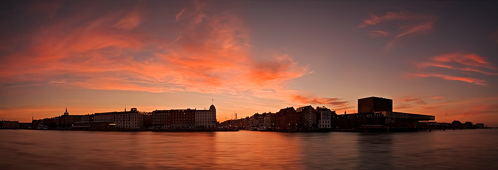 Copenhagen Harbour Summer Panorama