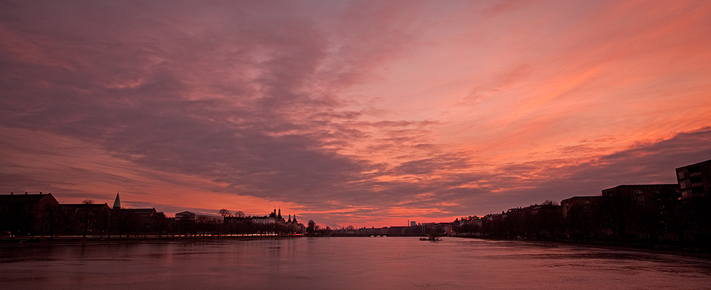 Copenhagen Winter Dusk Cloudscape