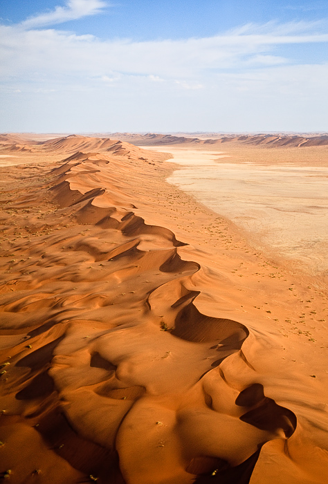 Namib Dune crest from above