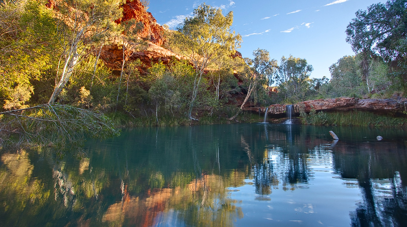 Dales Gorge pool and waterfall