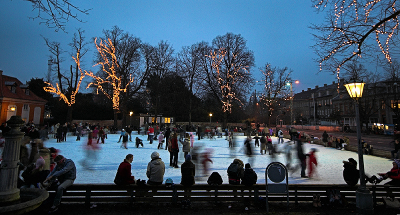 Ice skating at Frederiksberg Have