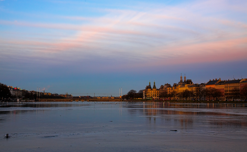 Frozen Lake Peblinge and Storvet