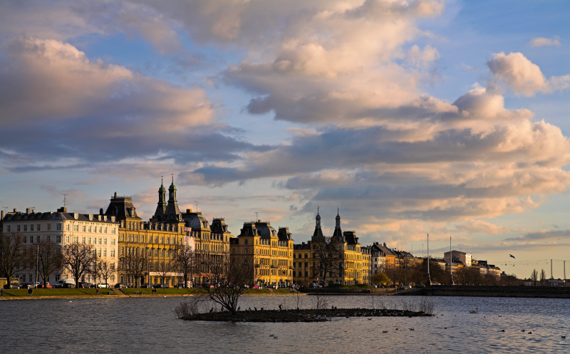 Storvet and Lake Sortedam cloudscape