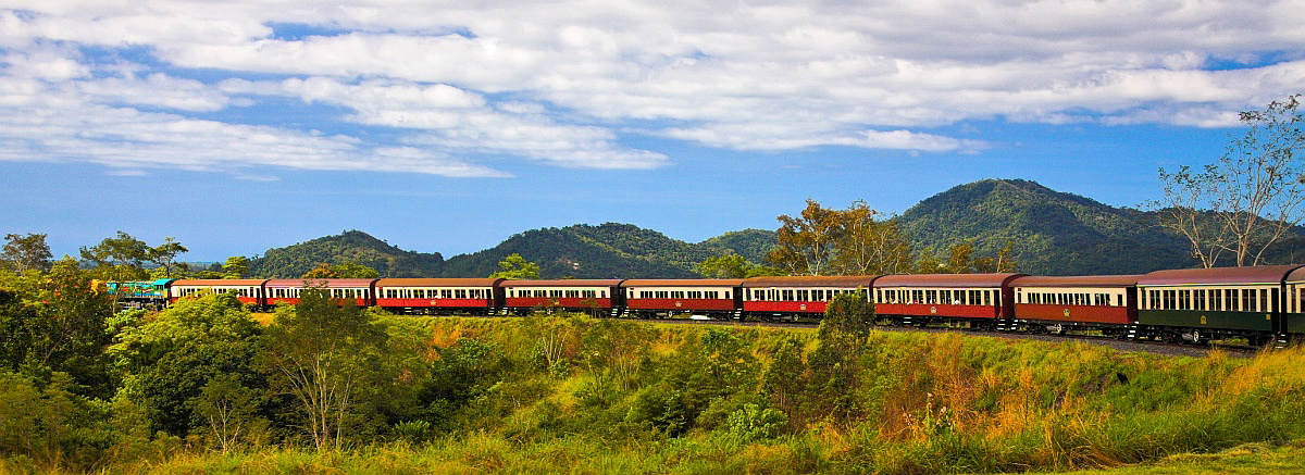 Kuranda Scenic Railway train panorama
