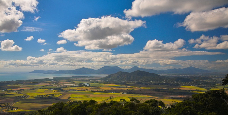 Cairns from above scenic view