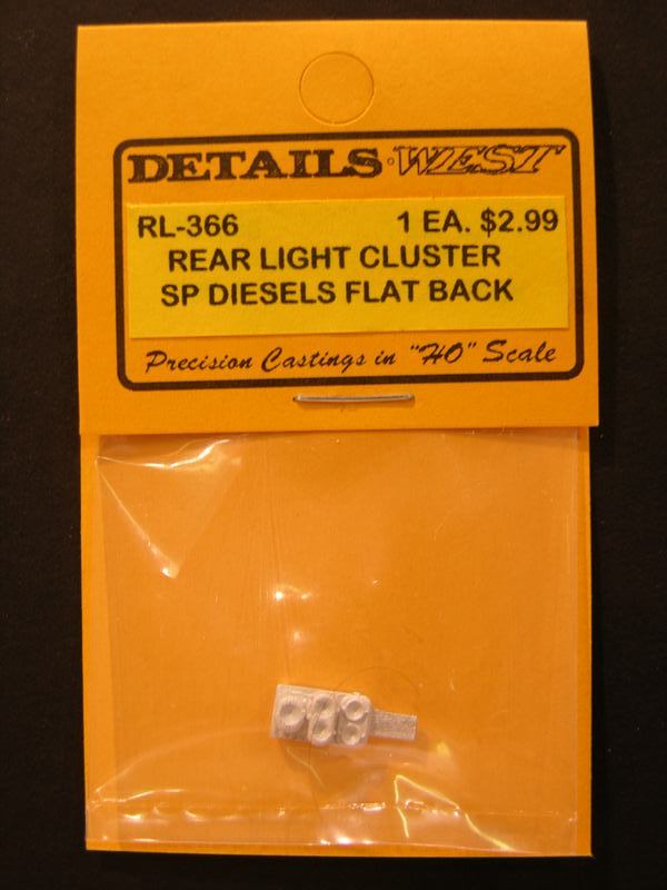 New from Details West HO: SP rear light cluster - flat back