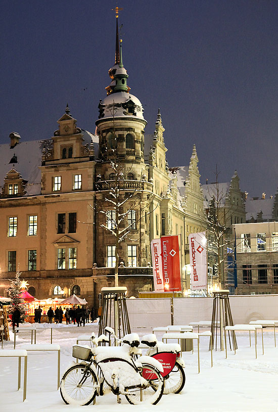 Dresden in snow