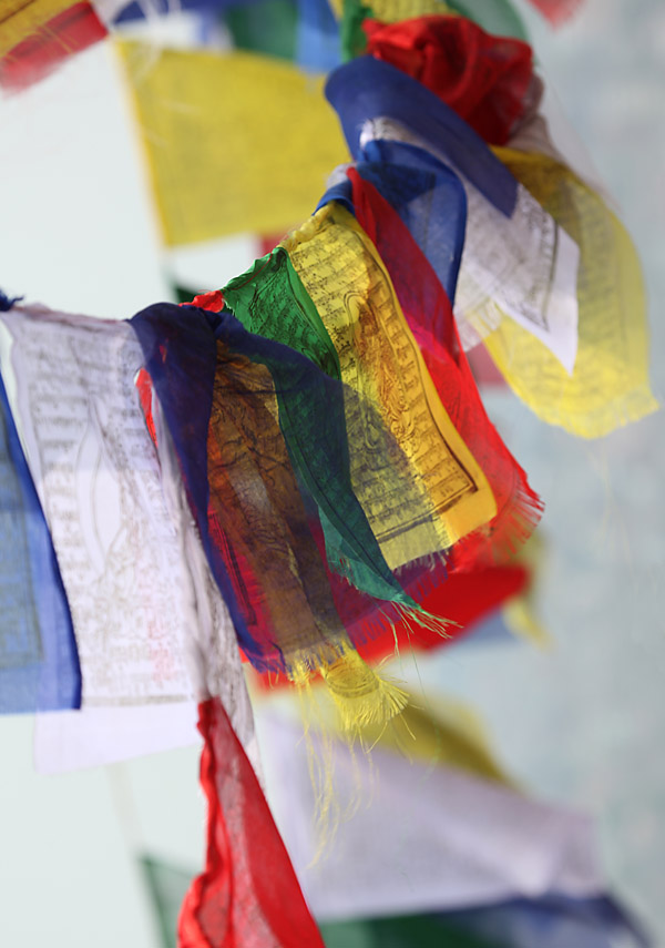 Prayer flag in colour