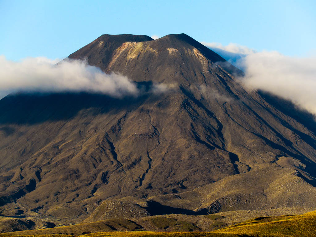 Mount Ngauruhoe, Volcano of the Tongariro Complex, NZ