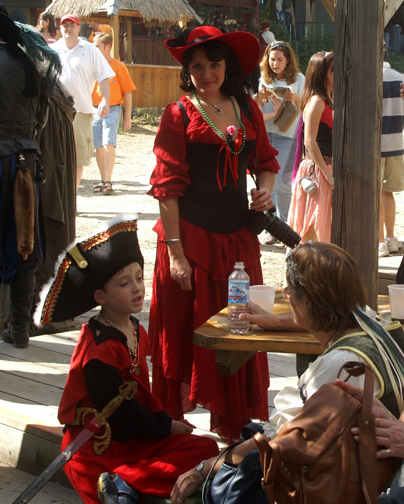 Red Pirate With Mother