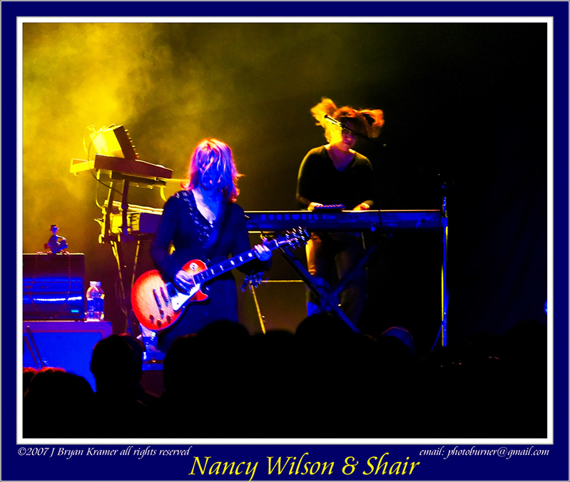 Nancy Wilson and Debbie Shair