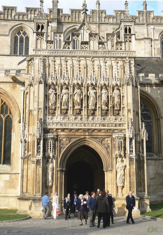 After evensong - the porch