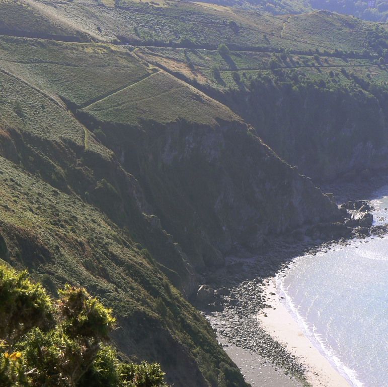 Sillery sands from Foreland point - vested interest: spent a week rebuilding the path down for the National Trust