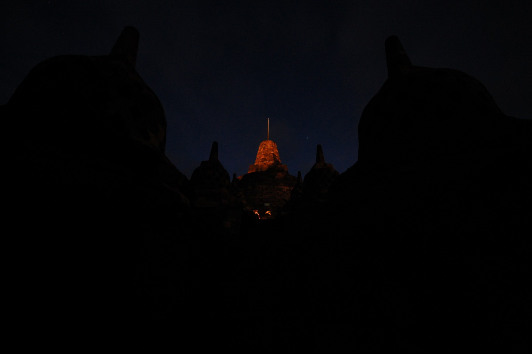 Borobudur, before sunrise