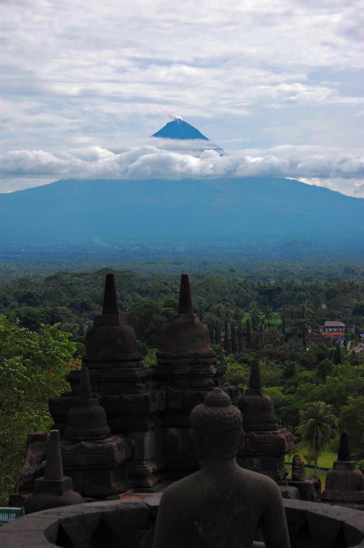 Gunung Merapi from Borobudur