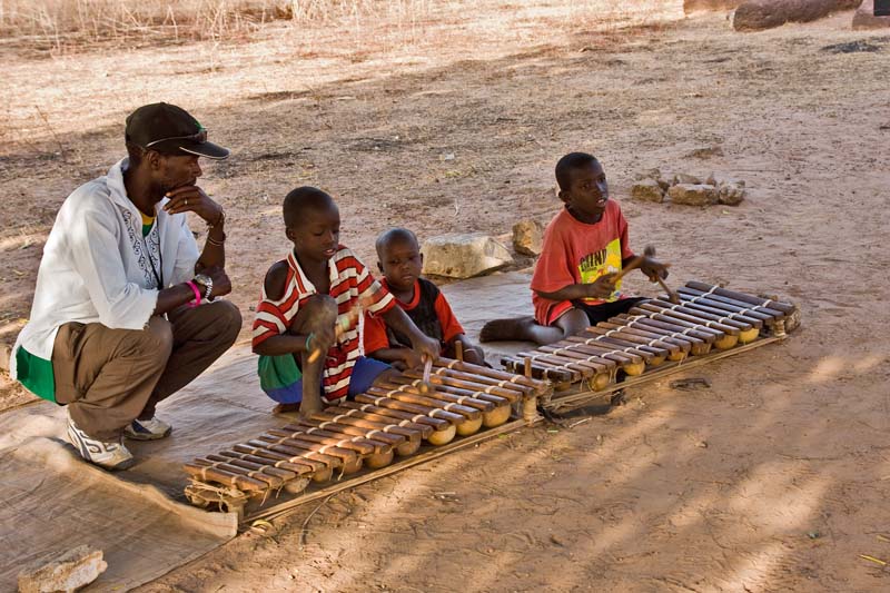 Boys Playing Balafons